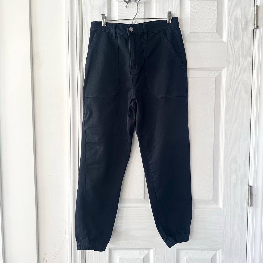 Joie Navy Blue Cotton Blend Jogger Style Casual Trouser Pants Utility Pockets 6